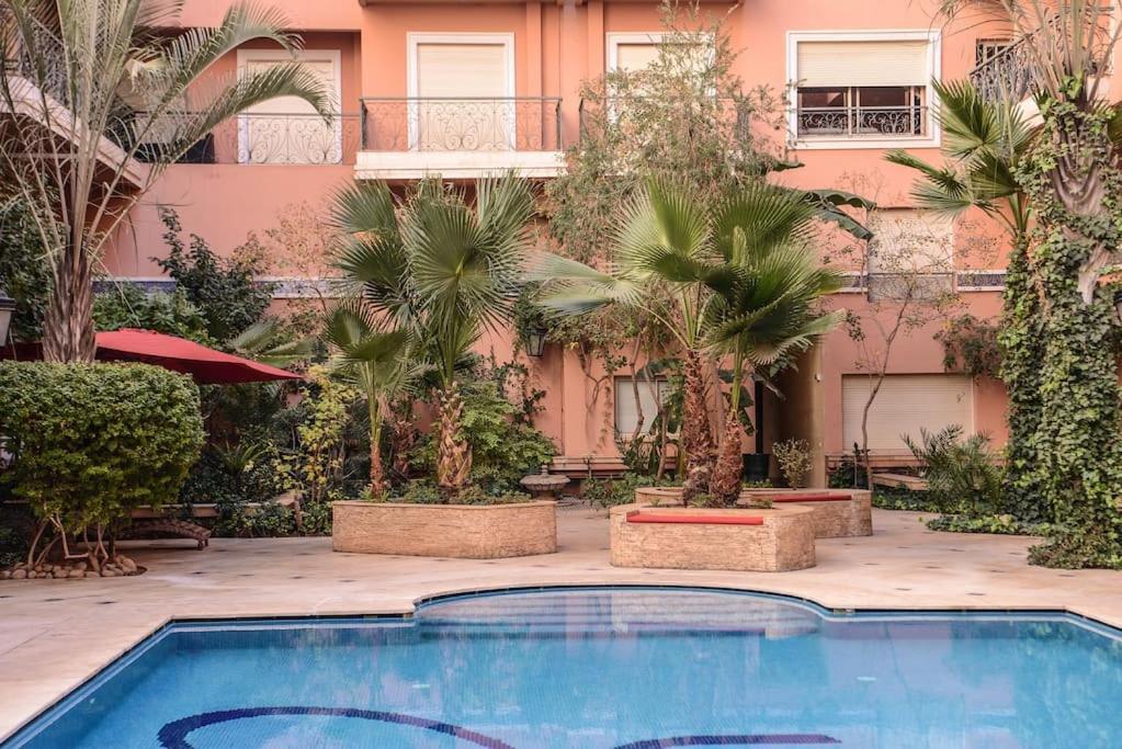 Beautiful, Great Equipped 122 M Holiday Apartment Near Majorelle Garden And Gueliz With Pool Views And A Large Balcony And Terrace Marrakesh Exterior photo